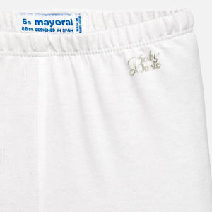 Mayoral Baby Girl Basic Leggings - White - Bloom Kids Collection - Mayoral