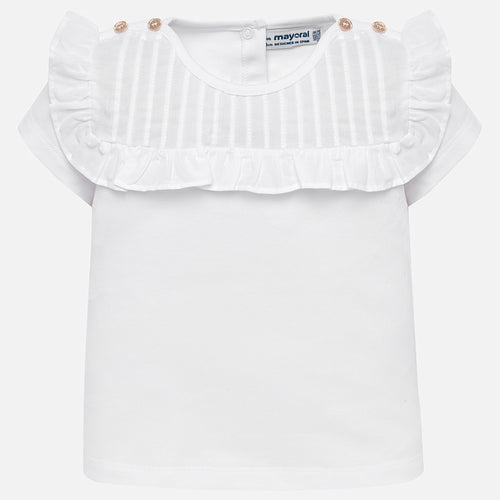Mayoral Baby Girl Pleated Ruffle Top - Bloom Kids Collection - Mayoral