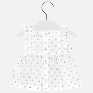 Mayoral Champagne Polka Dot Top - Bloom Kids Collection - Mayoral