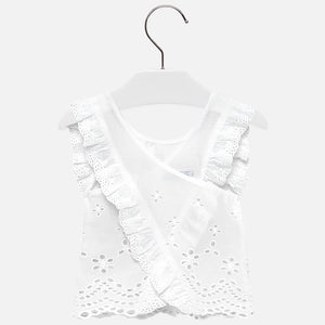 Mayoral Eyelet Cross Back Top - Bloom Kids Collection - Mayoral