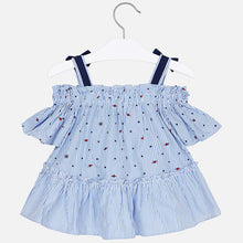 Mayoral Girls Indigo Stars and Stripes Top - Bloom Kids Collection - Mayoral