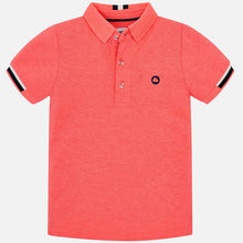 Mayoral Boys Polo - Fluorescent Salmon - Bloom Kids Collection - Mayoral