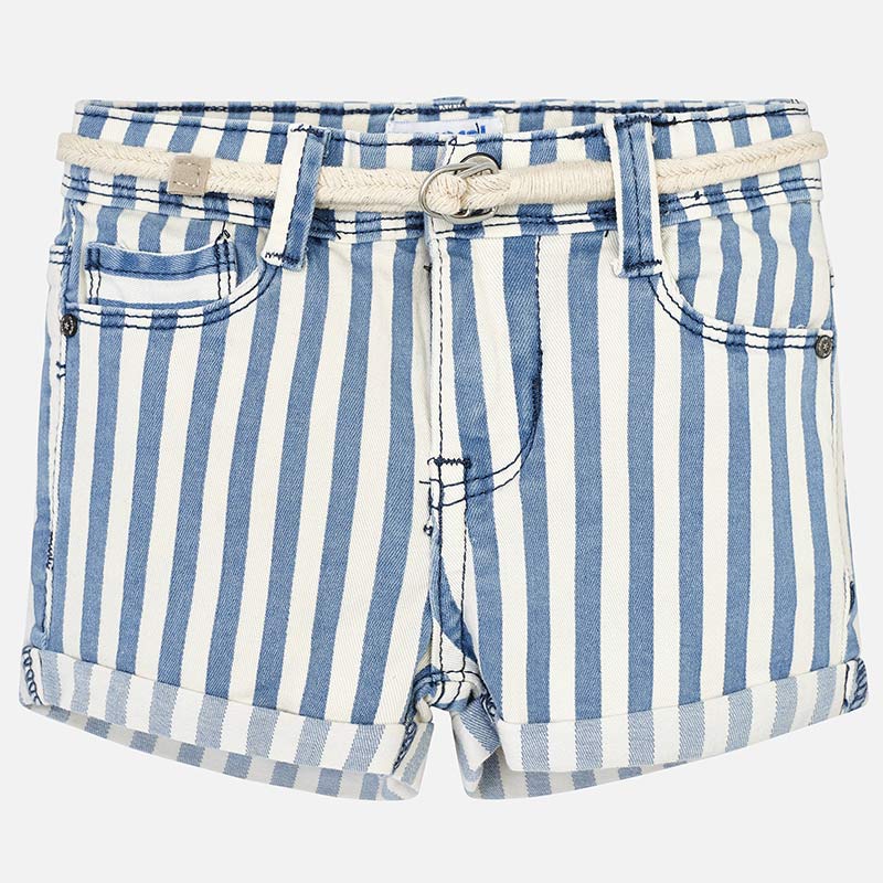 Mayoral Stripes Short with Belt - Nautico - Bloom Kids Collection - Mayoral