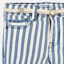 Mayoral Stripes Short with Belt - Nautico - Bloom Kids Collection - Mayoral