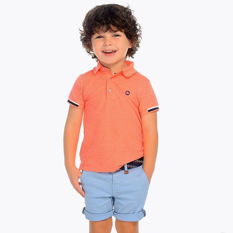 Mayoral Pique Bermuda Shorts with Belt for Boy - Bloom Kids Collection - Mayoral