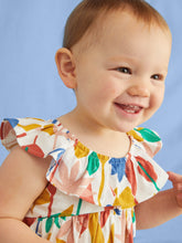 Tea Collection Ruffle Neck Dress - Egyptian Floral - Bloom Kids Collection - Tea Collection