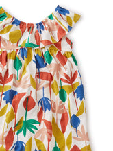Tea Collection Ruffle Neck Dress - Egyptian Floral - Bloom Kids Collection - Tea Collection