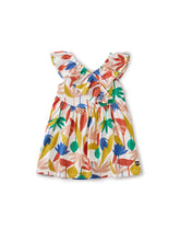Tea Collection Ruffle Neck Dress - Egyptian Floral - Bloom Kids Collection - Tea Collection