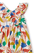 Tea Collection Ruffle Neck Dress - Egyptian Floral - Bloom Kids Collection - Tea Collection