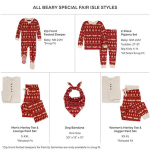 Burt's Bees Vintage Fair Isle Organic Holiday Pajamas