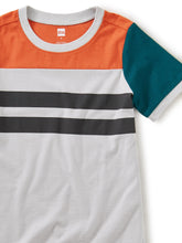 Tea Collection Sporty Colorblock Tee - Oyster Grey