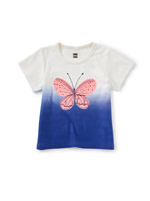Tea Collection Butterfly Dip-Dye Graphic Tee - Chalk
