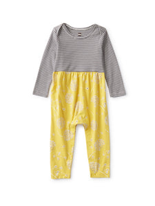 Tea Collection Print Mix Baby Romper - Tossed Dandelions