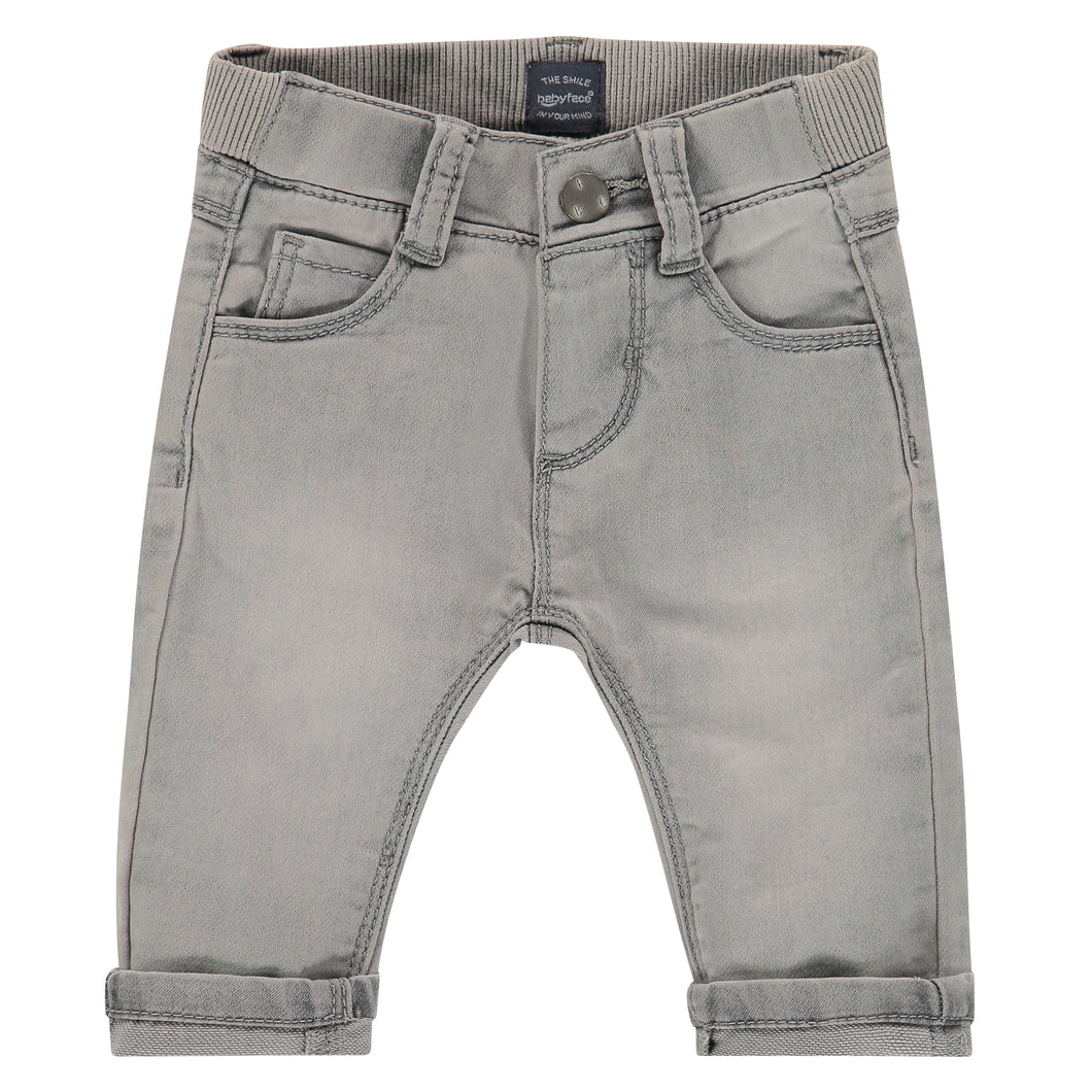 Babyface Baby Boys Jog Jeans - Light Grey Denim