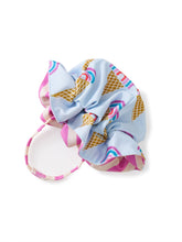 Tea Collection Reversible Ruffle Baby Sun Hat - Rainbow Cones Blue