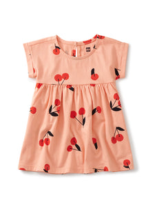 Tea Collection Empire Baby Dress - Cherry Toss Pink