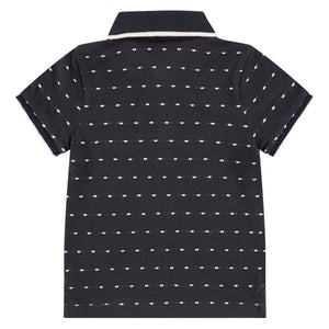 Babyface Short Sleeve Collar Polo - Navy