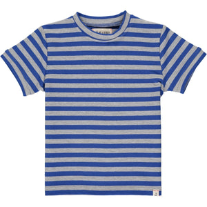 Me & Henry Camber Tee - Royal Grey Stripe