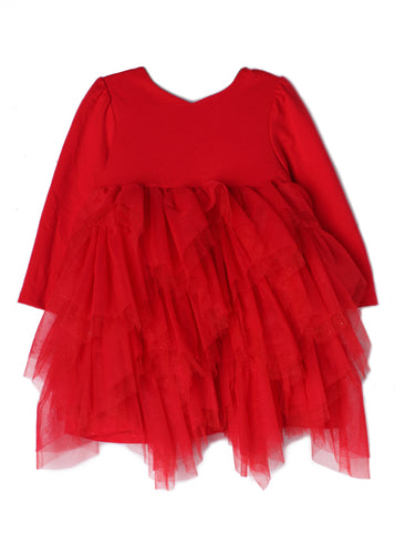 Isobella & Chloe Belle-rina Dress - Red - Bloom Kids Collection - Isobella & Chloe