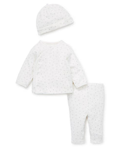 Little Me Puppy Pals 3 Piece Outfit - Ivory - Bloom Kids Collection - Little Me
