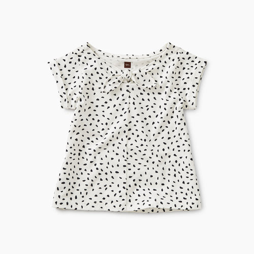 Tea Collection Printed Knoted Baby Top - Dragonfruit - Bloom Kids Collection - Tea Collection