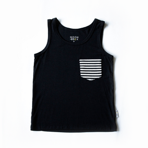 Moon + Beck Tank - Black - Bloom Kids Collection - Moon + Beck