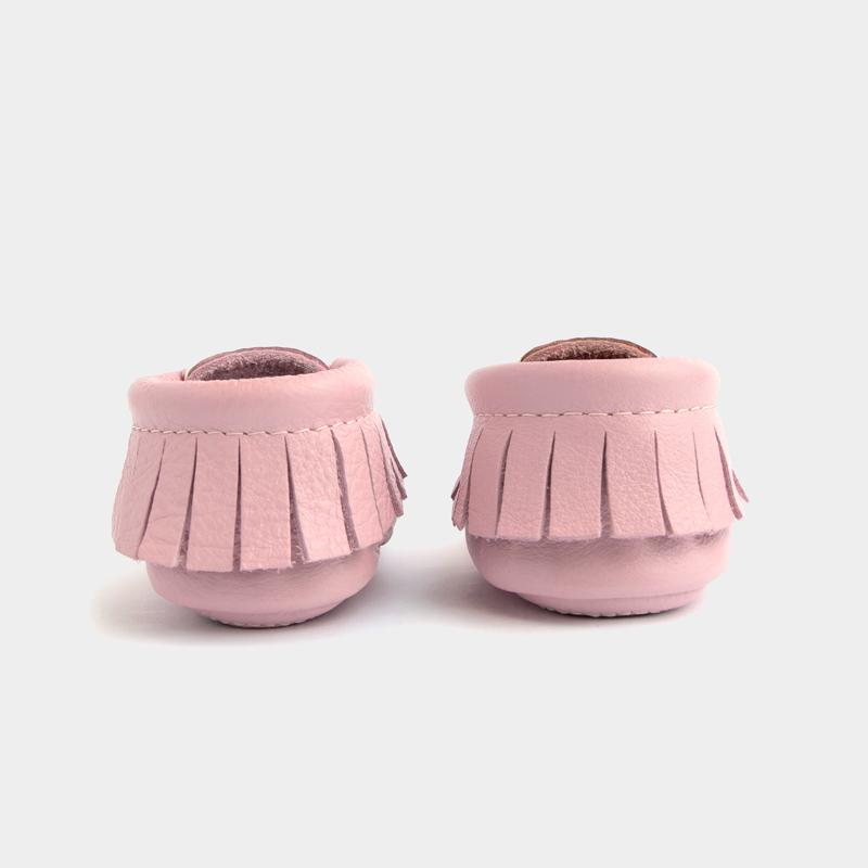 Freshly Picked Mini Sole Blush Moccasins Bloom Kids Collection