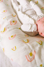 Loulou Lollipop Muslin Swaddle - Pastel Rainbow