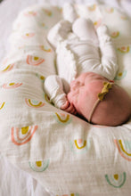 Loulou Lollipop Muslin Swaddle - Pastel Rainbow