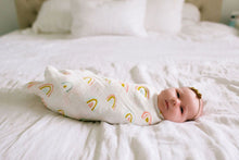 Loulou Lollipop Muslin Swaddle - Pastel Rainbow