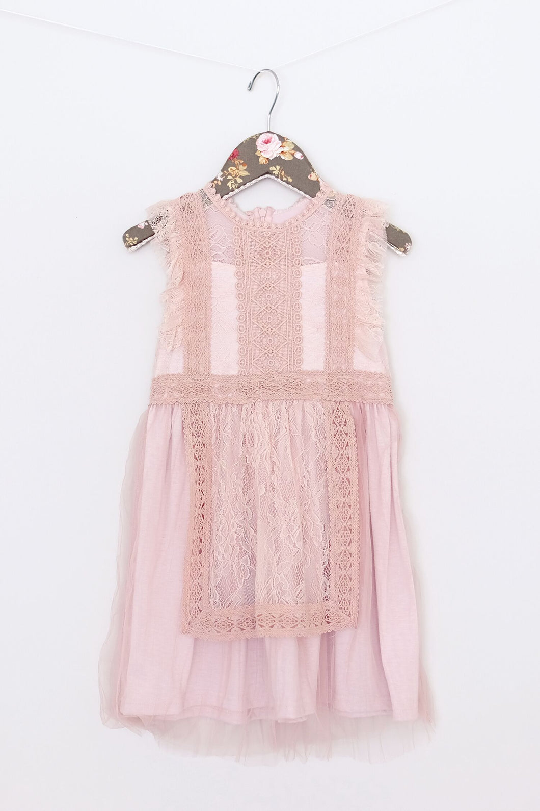 Maeli Rose Lace Apron Dress - Bloom Kids Collection - Maeli Rose