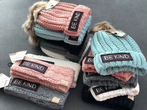 BE Kind CC Pom Beanies