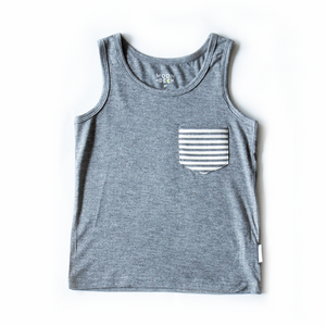 Moon + Beck Tank - Gray - Bloom Kids Collection - Moon + Beck