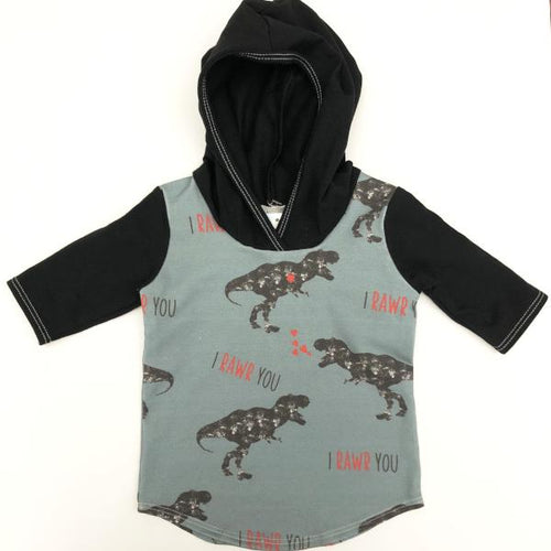 Made by Molly T-Shirt Hoodie - Dino - Bloom Kids Collection - Made by Molly