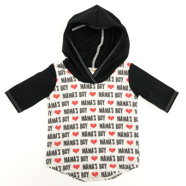 Made by Molly T-Shirt Hoodie - Mama's Boy - Bloom Kids Collection - Made by Molly