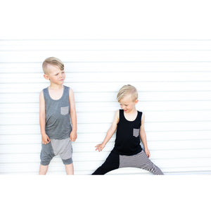 Moon + Beck Tank - Gray - Bloom Kids Collection - Moon + Beck