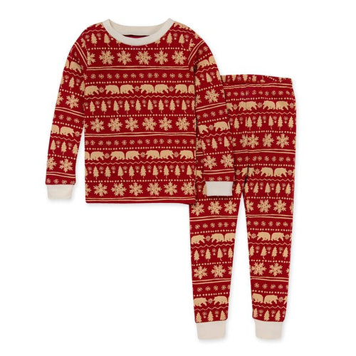 Burt's Bees Vintage Fair Isle Organic Holiday Pajamas