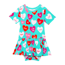 Posh Peanut Short Sleeve Twirl Skirt Bodysuit - Valerie