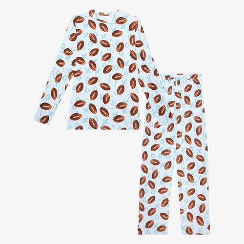 Posh Peanut Men Long Sleeve Pajama Set - Field Day