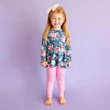 Posh Peanut Long Sleeve Basic Peplum Top & Legging Set - Keisha