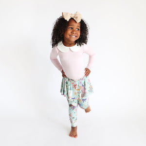 Posh Peanut Long Peterpan Collar T-Shirt & Skirted Legging - Faye