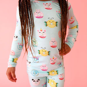 Posh Peanut Long Sleeve Basic Pajama - Donuts
