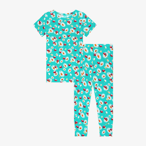 Posh Peanut Short Sleeve Basic Pajama - Ladybug
