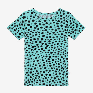 Posh Peanut Short Sleeve Basic Pajama - Pebbles