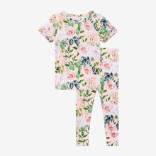 Posh Peanut Basic Short Sleeve Ruffled Loungewear - Harper