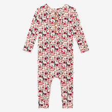 Posh Peanut Long Sleeve Ruffled Henley Romper - Janie
