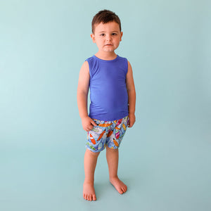 Posh Peanut Tank Top & Short Set - Wave