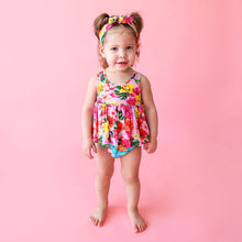 Posh Peanut V-Neck Tank Top Peplum & Bloomer Set - Malana