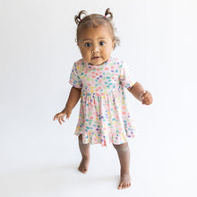 Posh Peanut Short Sleeve Ruffled Bodysuit Dress - Estelle