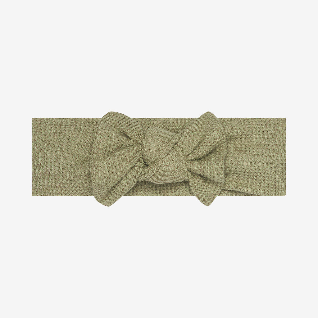 Posh Peanut Infant Headwrap - Olive Waffle